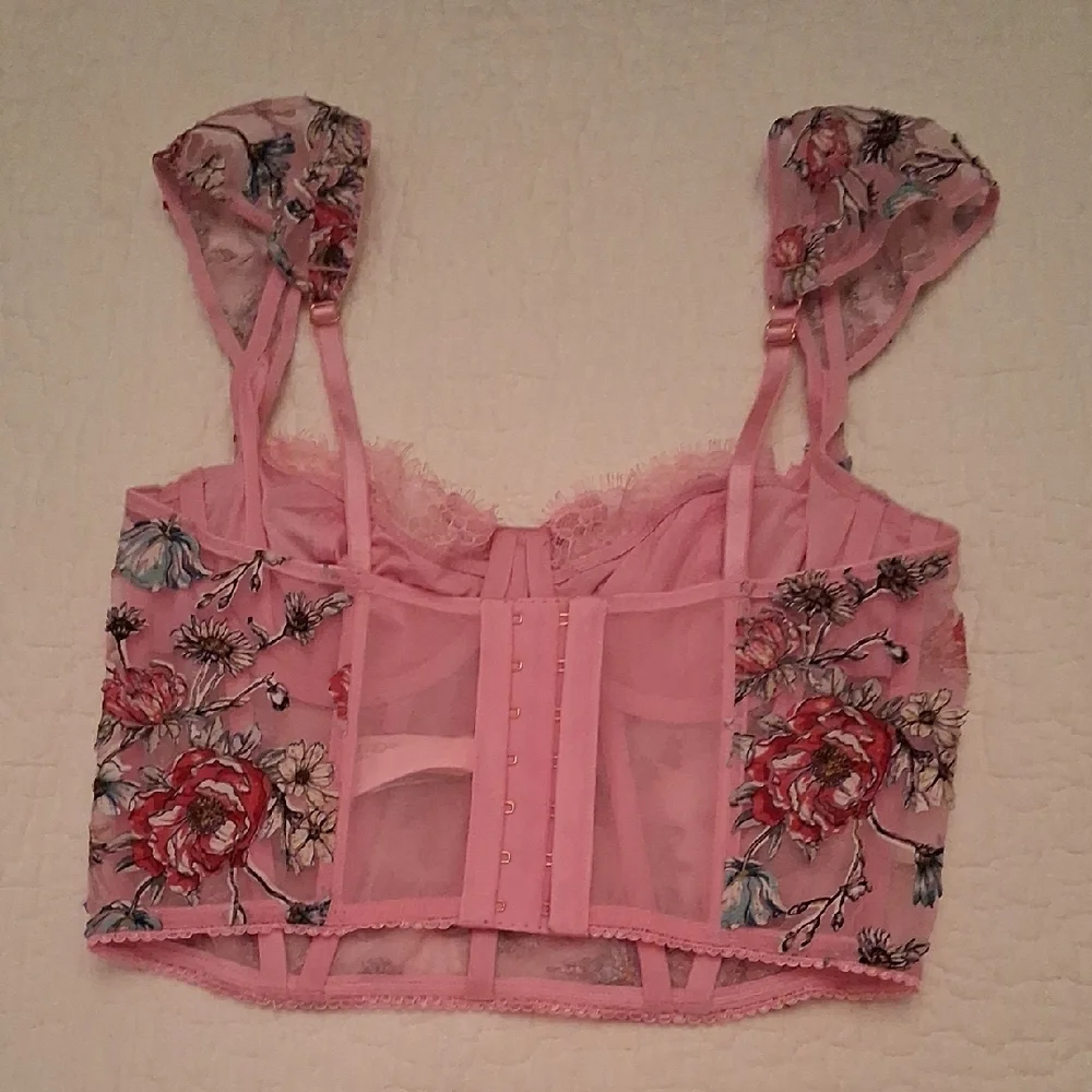 Victoria's Secret Floral Pink Corset - Picture 2 of 2